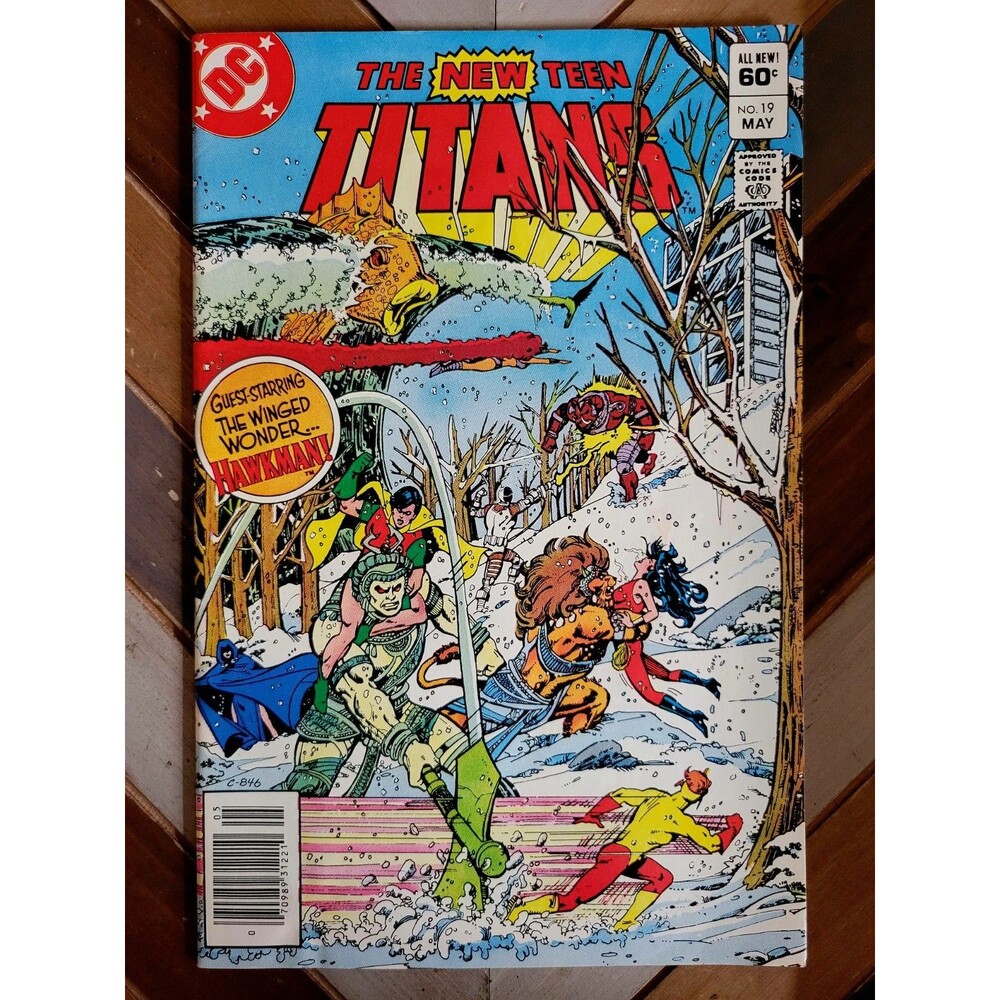 New Teen Titans #19 FN/VF Newsstand Copy (1982) Perez Art! Doctor Light Starfire